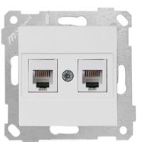 RİTA TELEFON PRİZİ 2XRJ12 BEYAZ 1